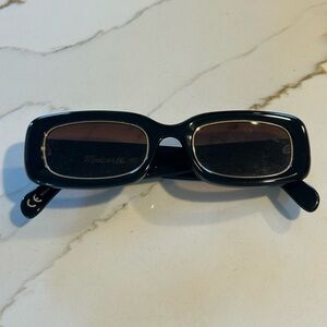 Madewell Glossy Black Sunglasses